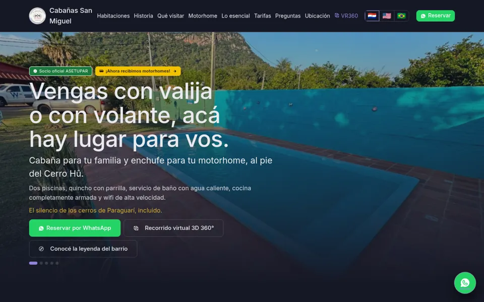 Captura de cabanasanmiguel.com