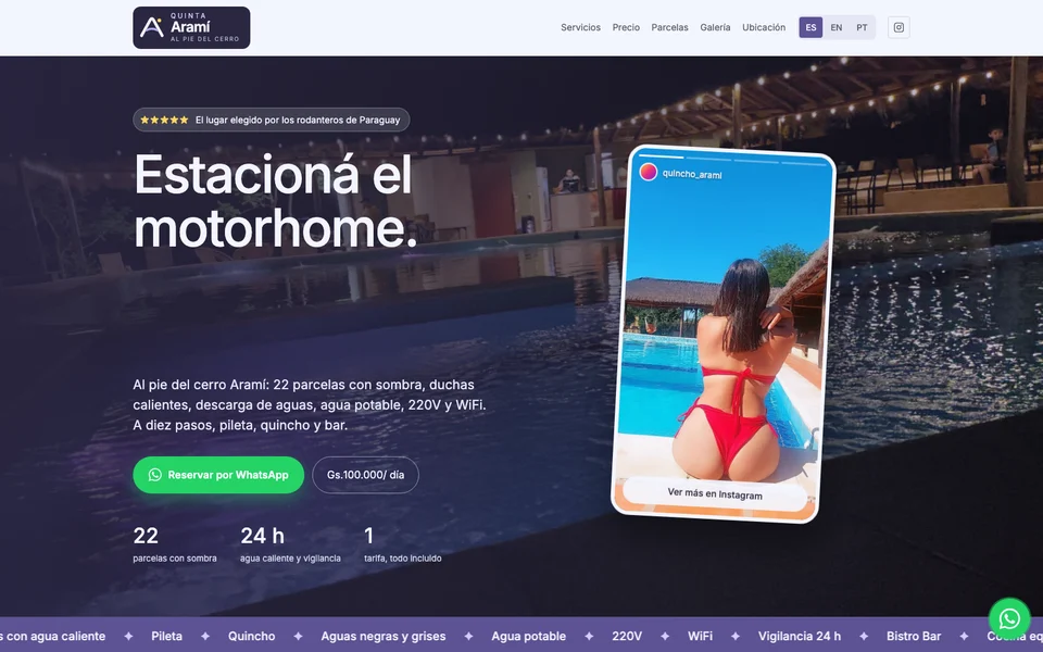 Captura de quintaarami.com